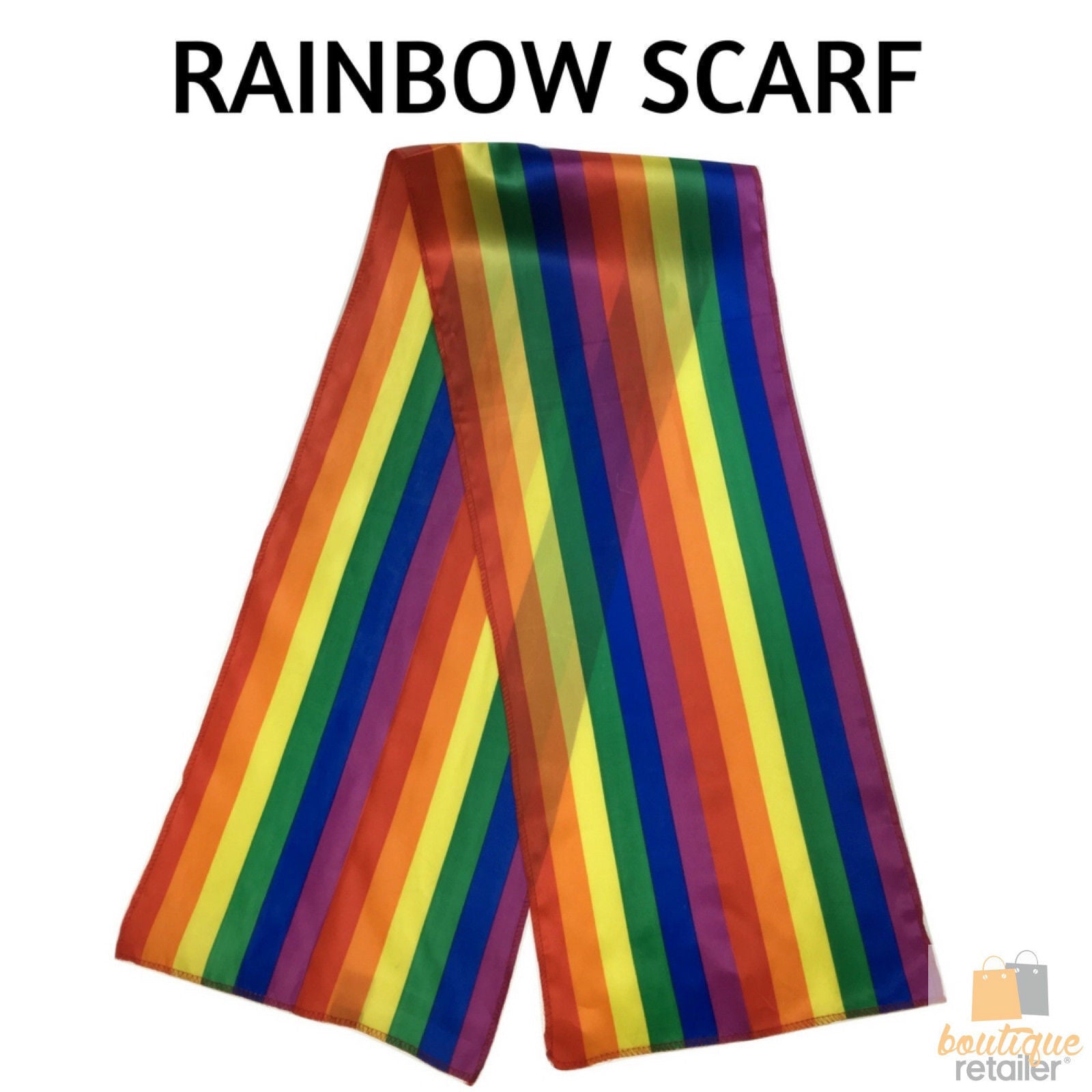 GAY PRIDE RAINBOW SCARF Wrap Holiday Parade Gift Lesbian LGBT 6