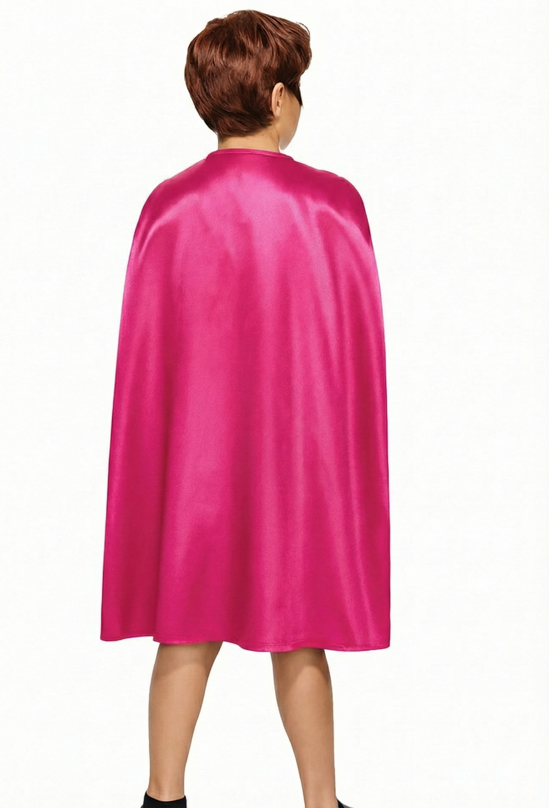 MEDIUM CAPE Kids Childrens Party Costume Vampire Halloween Coat School Team - Hot Pink