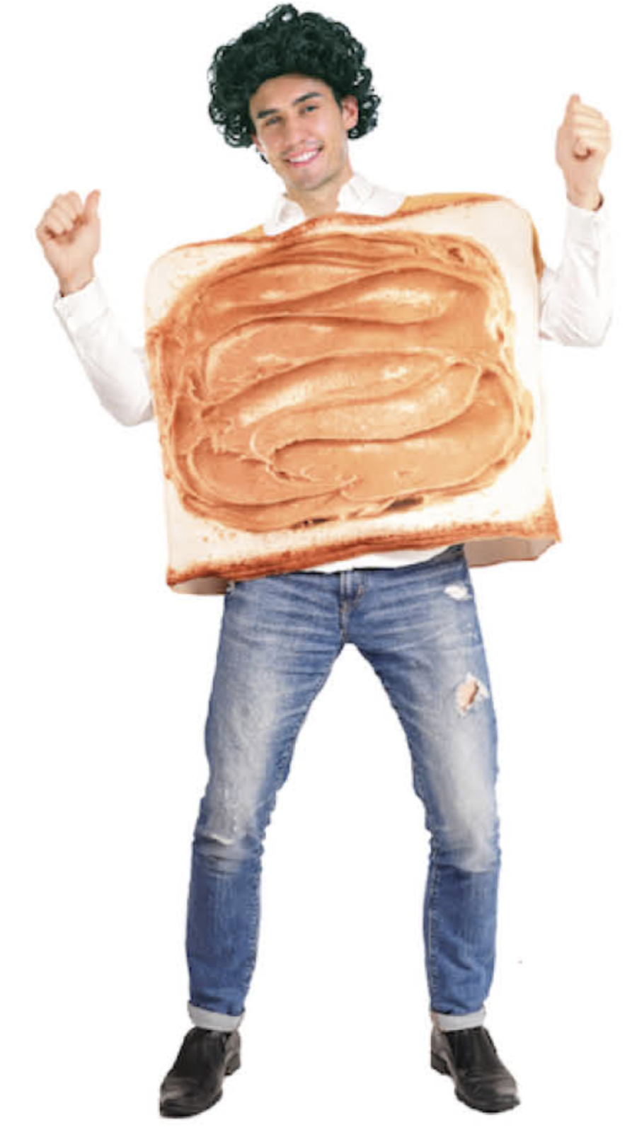 Adult Peanut Butter Costume Halloween Oktoberfest Sandwich Party Funny Outfit 3