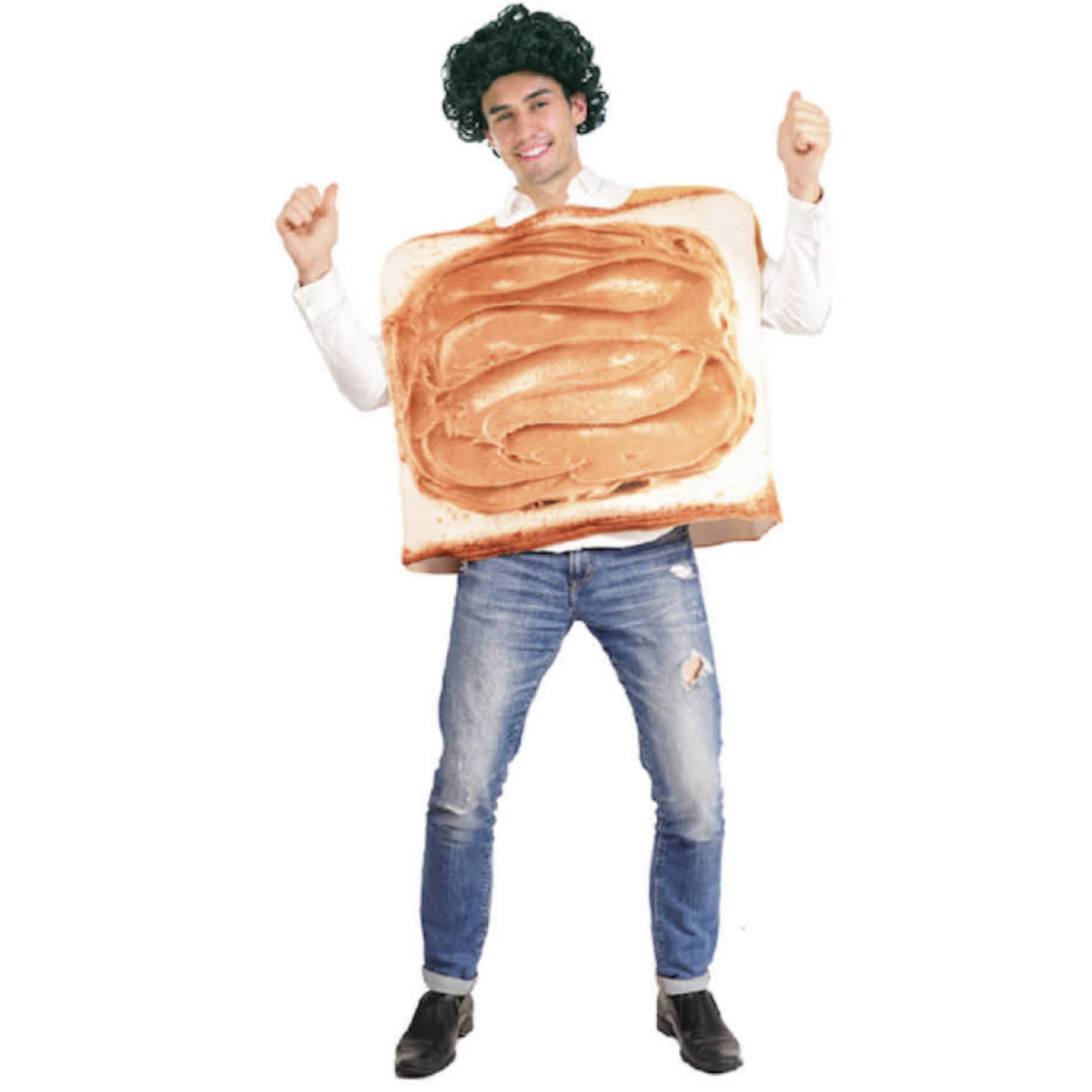 Adult Peanut Butter Costume Halloween Oktoberfest Sandwich Party Funny Outfit 4