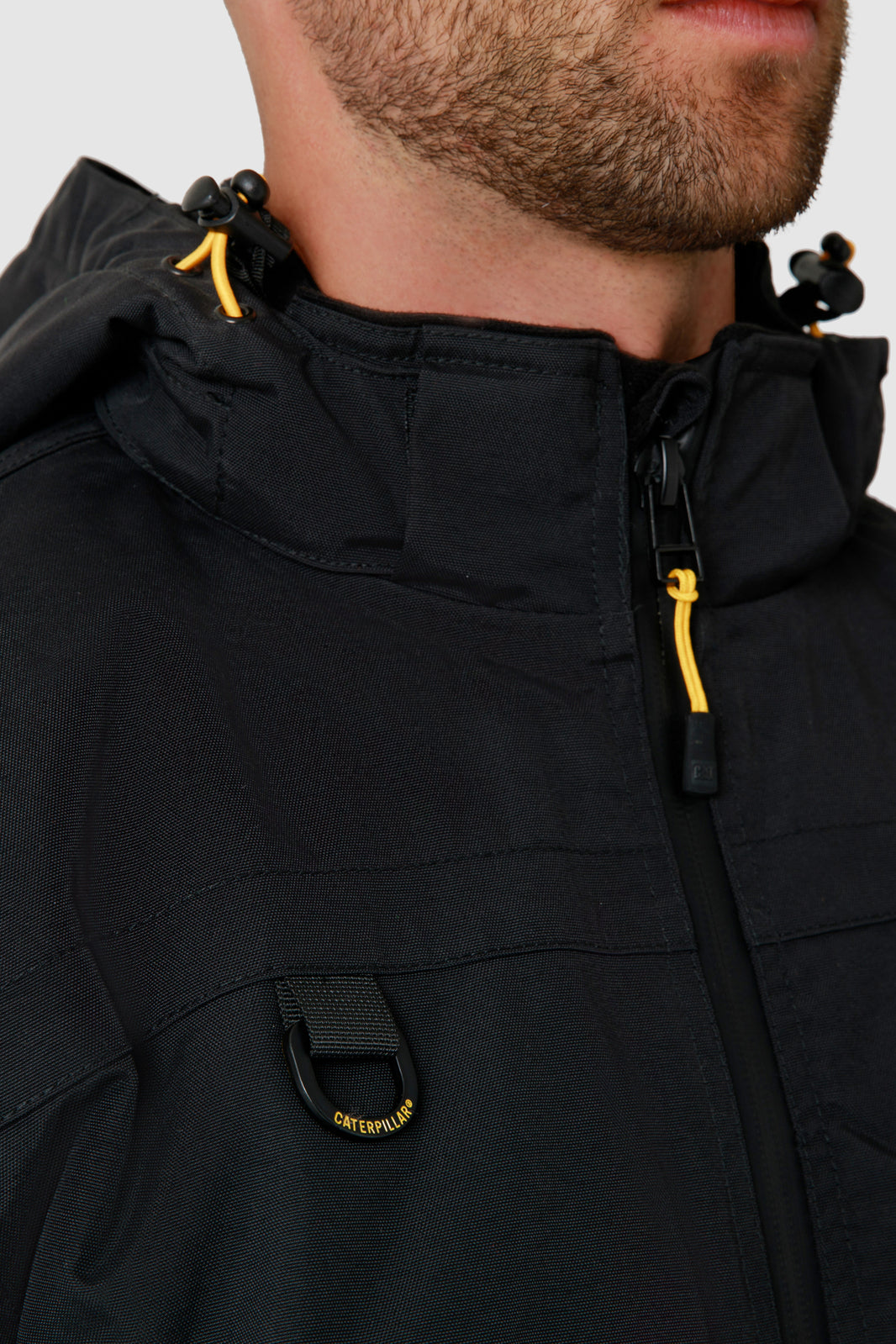 Caterpillar Mens Waterproof Zip Jacket w Hood Chinook CAT Winter Ski in Black - 3XL 5