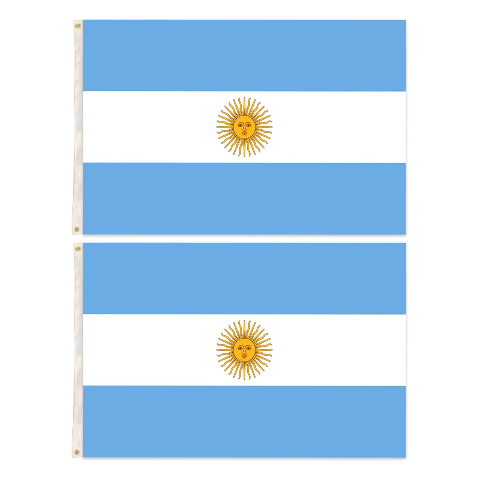 2x Argentina Country Flags Heavy Duty Argentine Argentinian - 150cm x 90cm 3