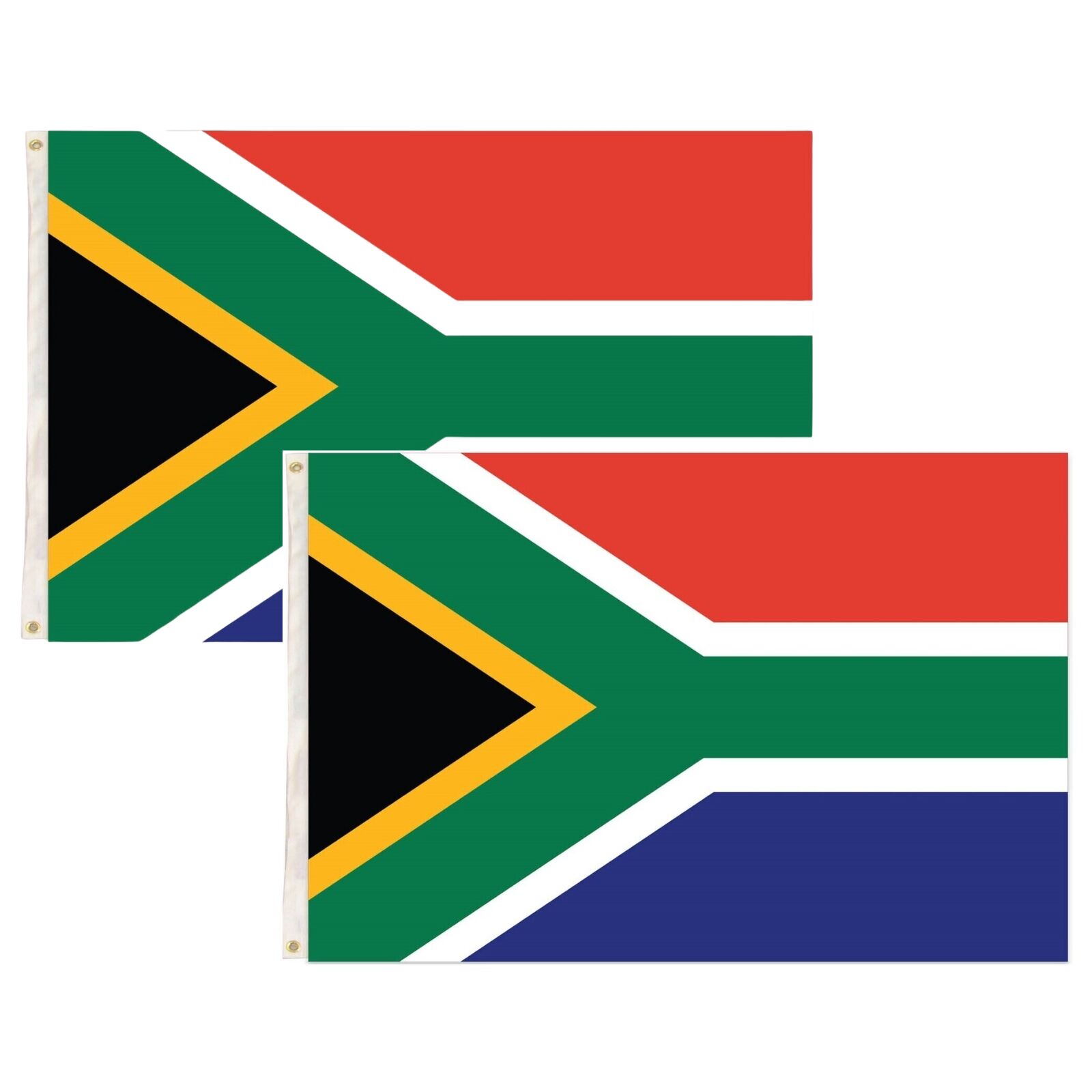 2x South Africa Country Flag Heavy Duty African - 150cm x 90cm