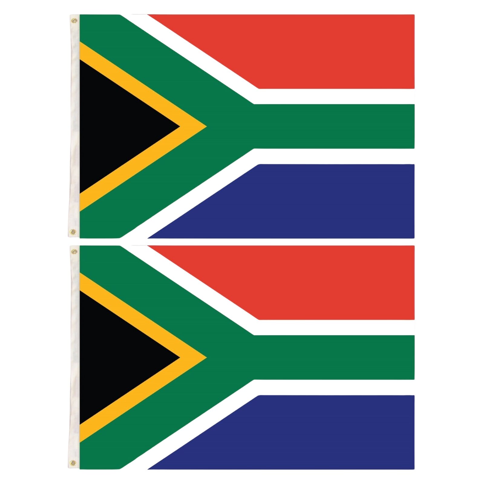 2x South Africa Country Flag Heavy Duty African - 150cm x 90cm 3