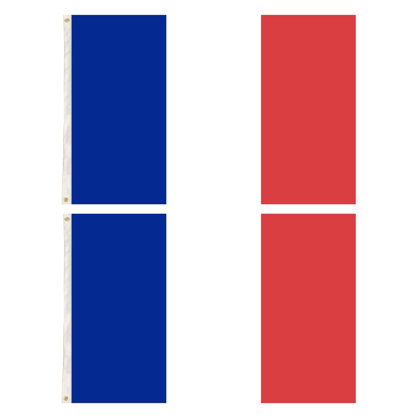 2x France Country Flags French Heavy Duty - 150cm x 90cm 3