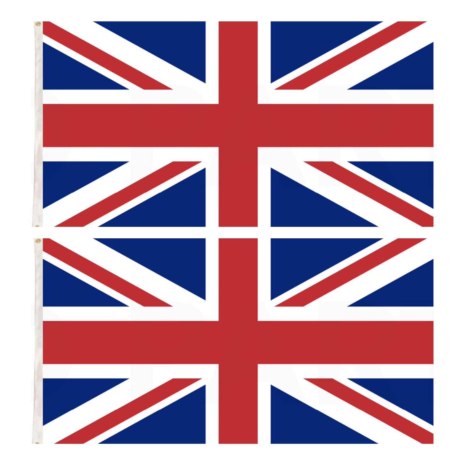 2x United Kingdom Country Flags Union Jack Great Britain UK Heavy Duty - 150cm x 90cm 3