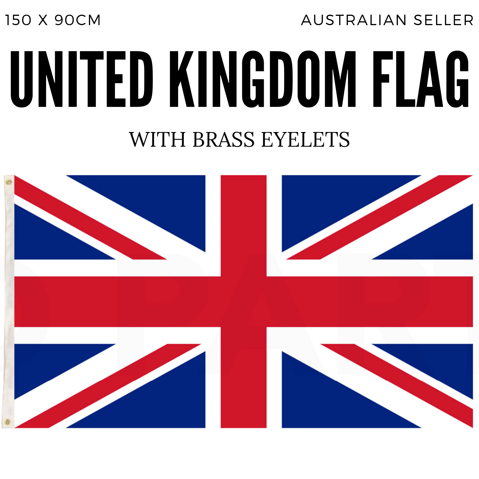 2x United Kingdom Country Flags Union Jack Great Britain UK Heavy Duty - 150cm x 90cm 4