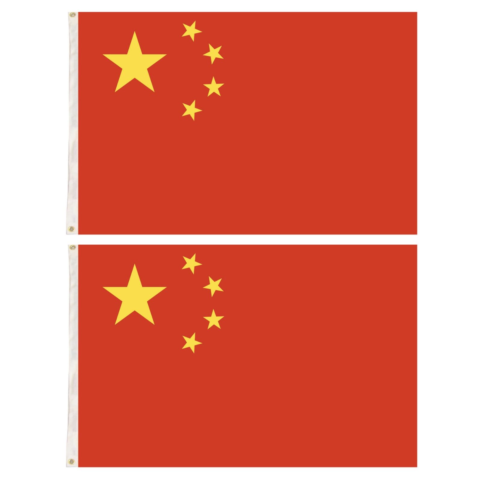 2x China Country Flags Chinese Heavy Duty CN - 150cm x 90cm 3