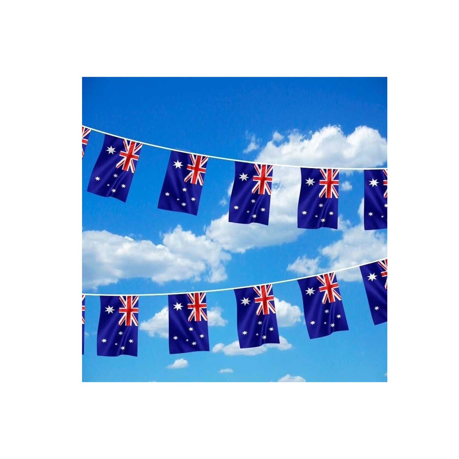 7m AUSTRALIA BUNTING FLAG Australian Day Colours Party Banner Flags Decor 3