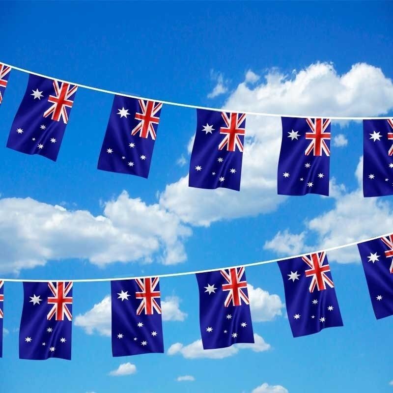 7m AUSTRALIA BUNTING FLAG Australian Day Colours Party Banner Flags Decor 4