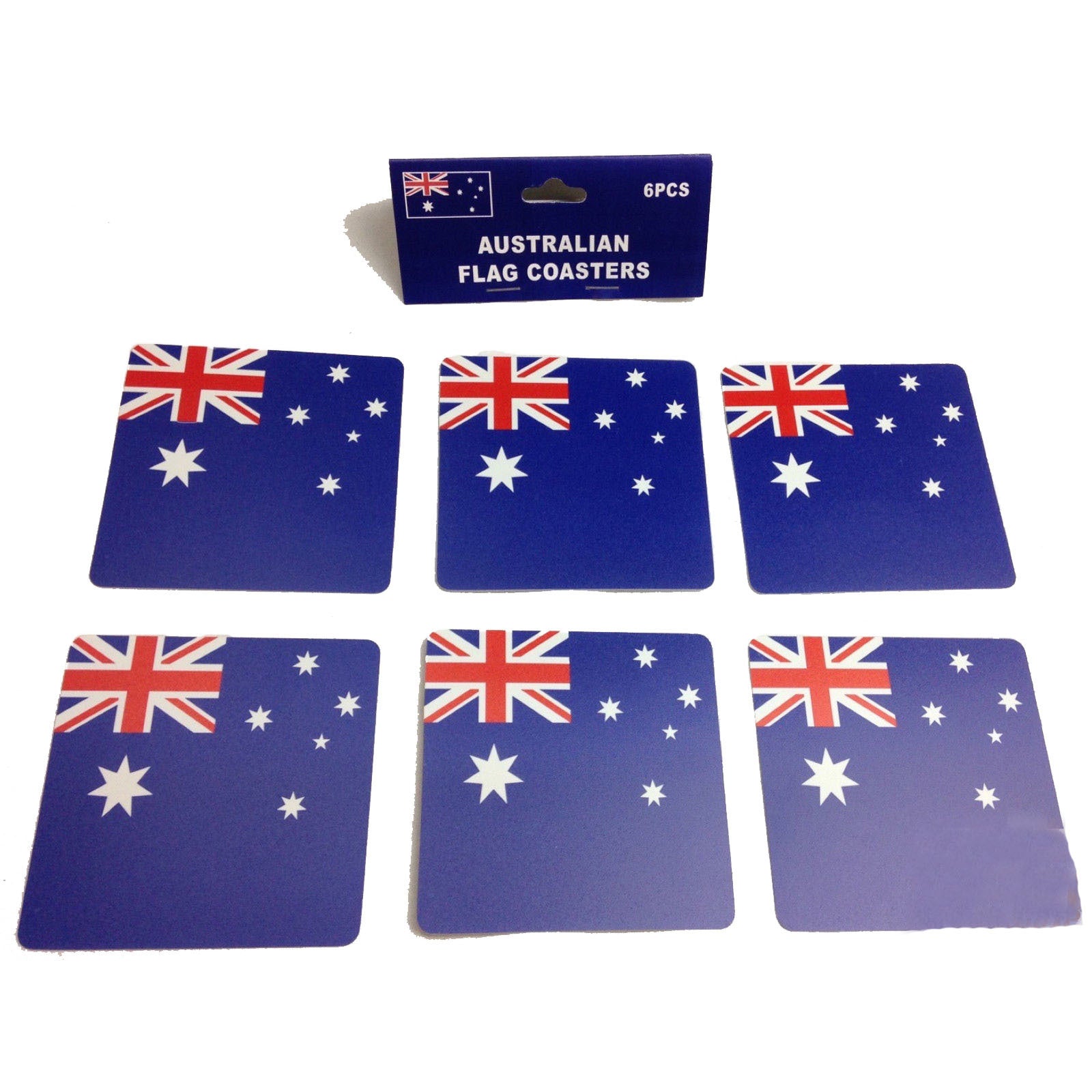 6pcs AUSTRALIA FLAG COASTERS Placemat Table Drinks Wine Beer Holder Souvenir 4
