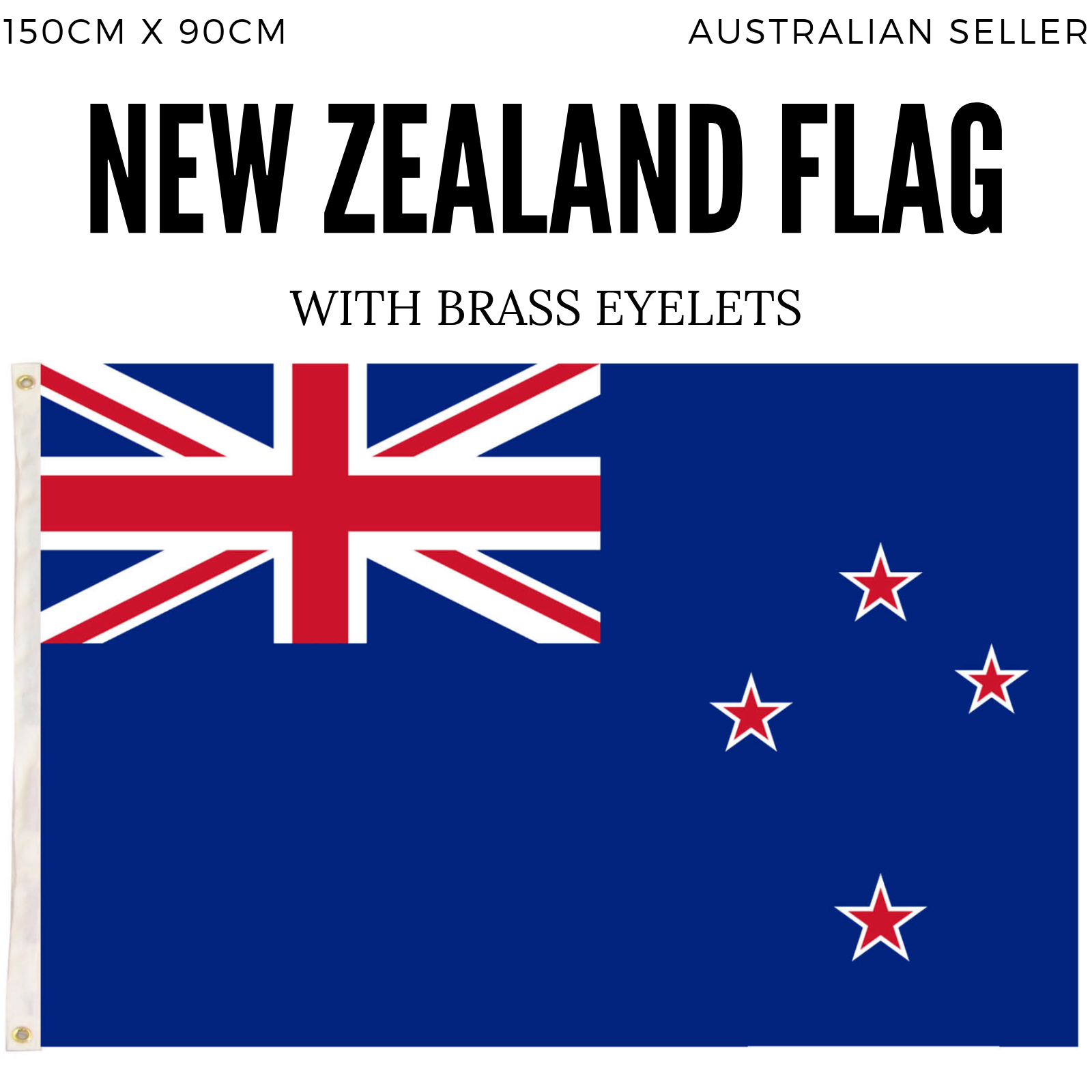 2x New Zealand Country Flags Kiwi Heavy Duty Outdoor Maori - 150cm x 90cm 4