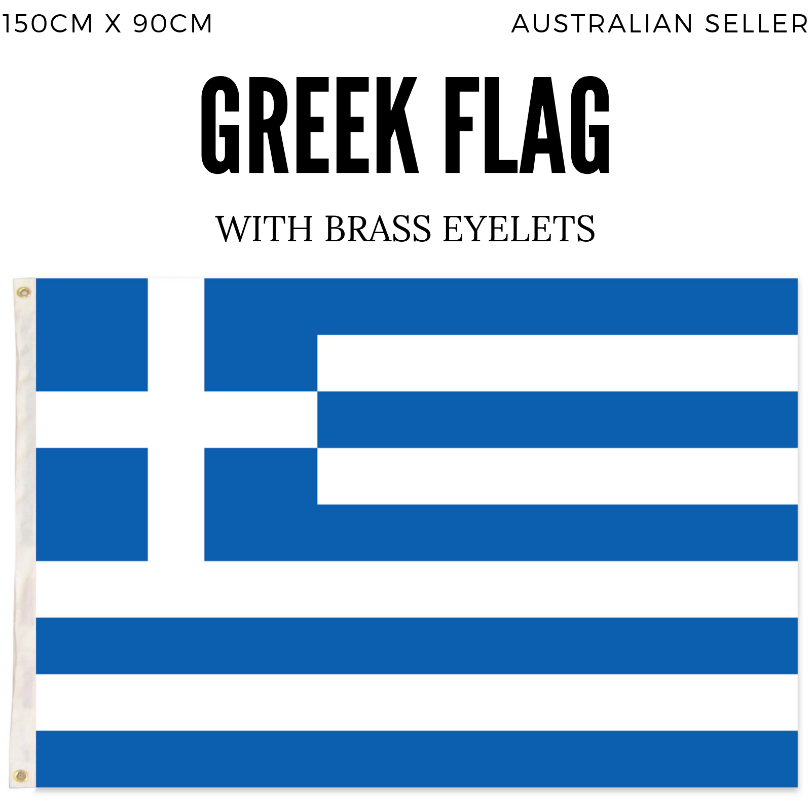2x Greece Country Flags Greek Heavy Duty National Olympics Europe - 150cm x 90cm 4