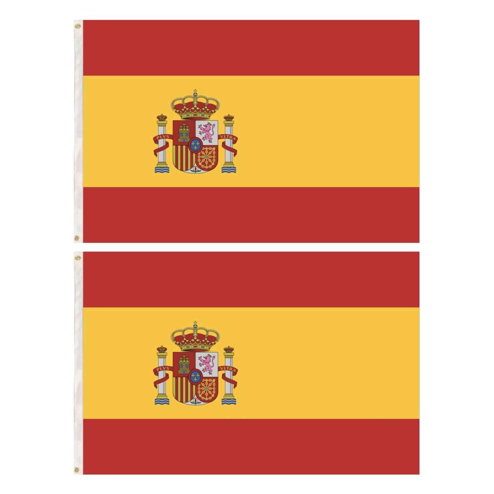 2x Spain Spanish Country Flags Heavy Duty Outdoor España - 150cm x 90cm 3