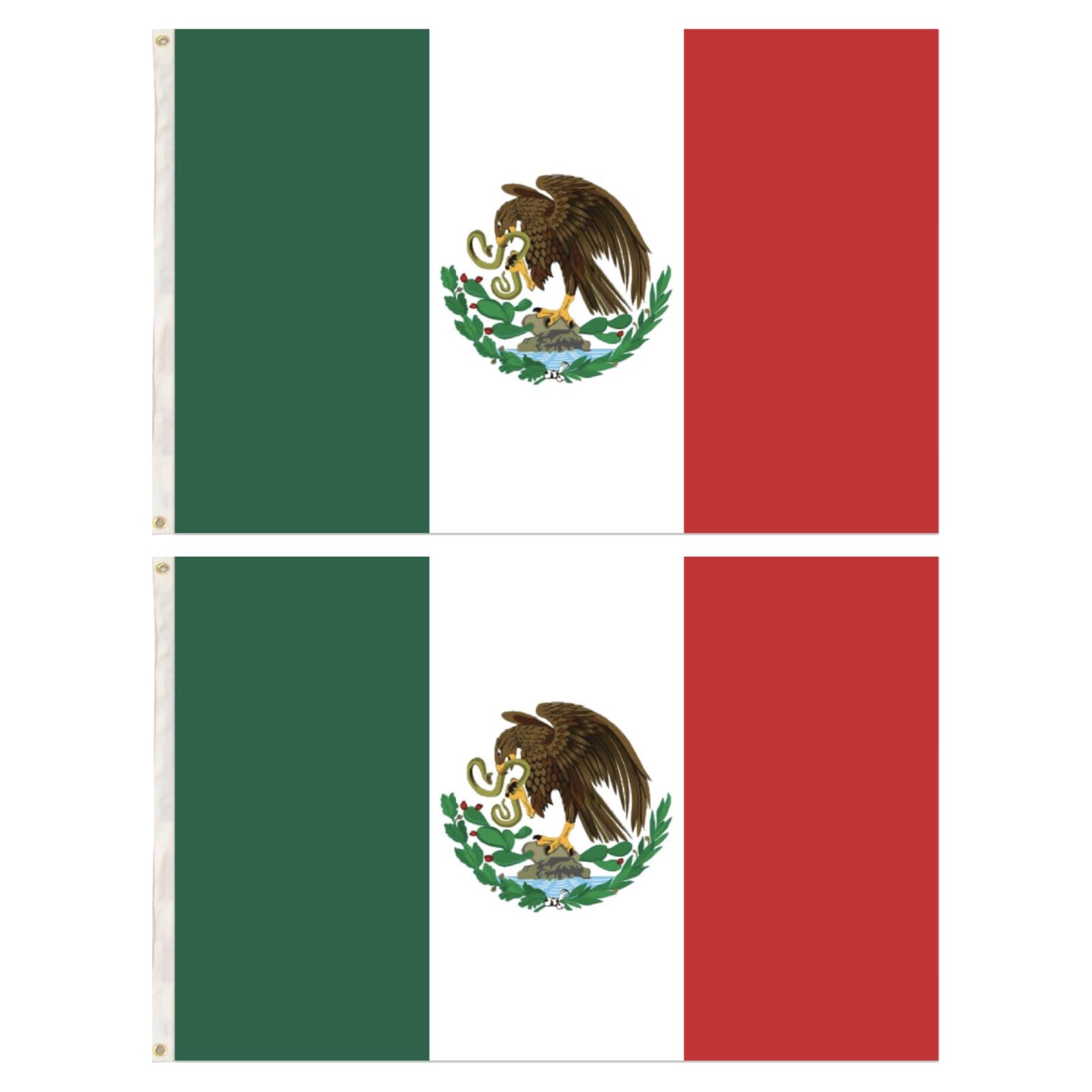 2x Mexico Mexican Country Flags Heavy Duty Outdoor - 150cm x 90cm 3