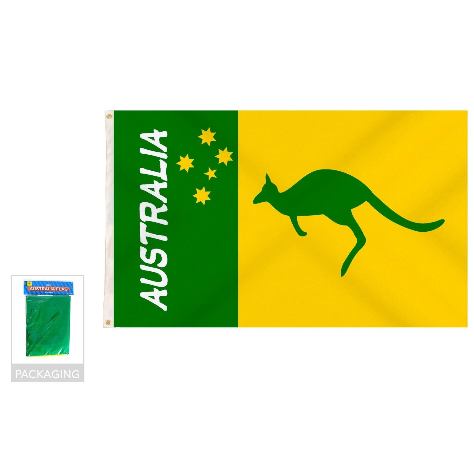 Australian Green and Yellow Flag – 90x150cm, Australia Day 3