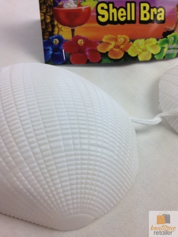SHELL BRA Costume Party Hawaiian Hula Beach Dress Top Tropical Mermaid 3