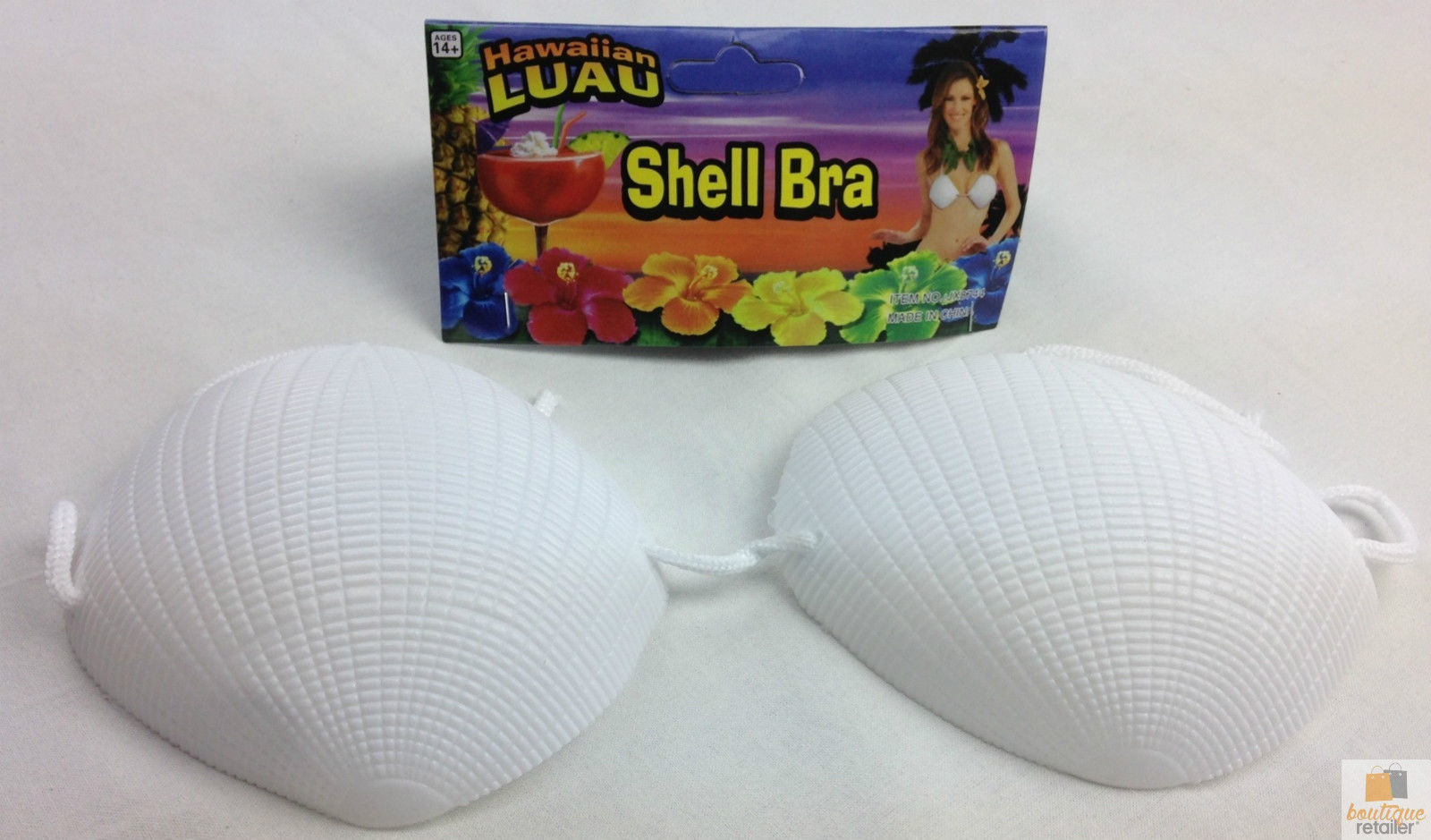 SHELL BRA Costume Party Hawaiian Hula Beach Dress Top Tropical Mermaid 5
