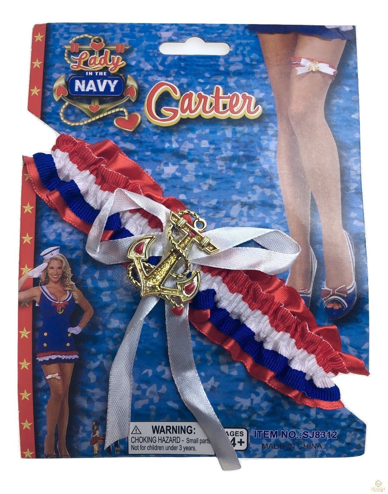 Ladies Navy Sailors Garter Party Costume Wedding Thigh Band Halloween Sailor 3