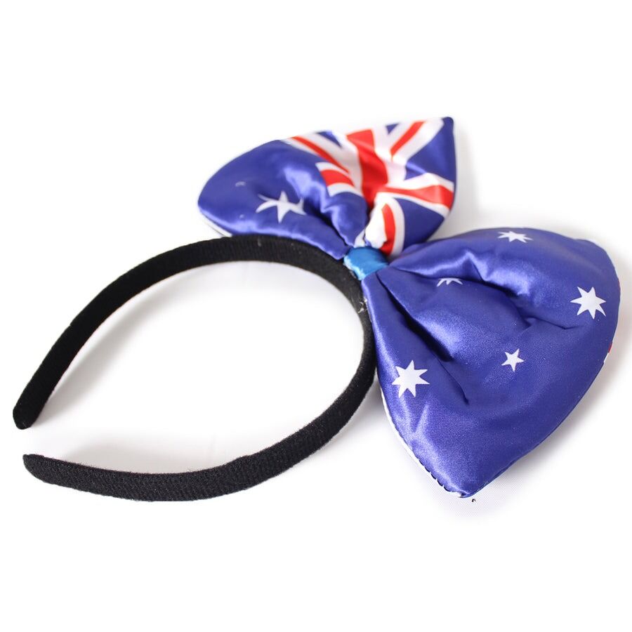 Australian Flag Bow Headband – Festive Australia Day Accessory 3