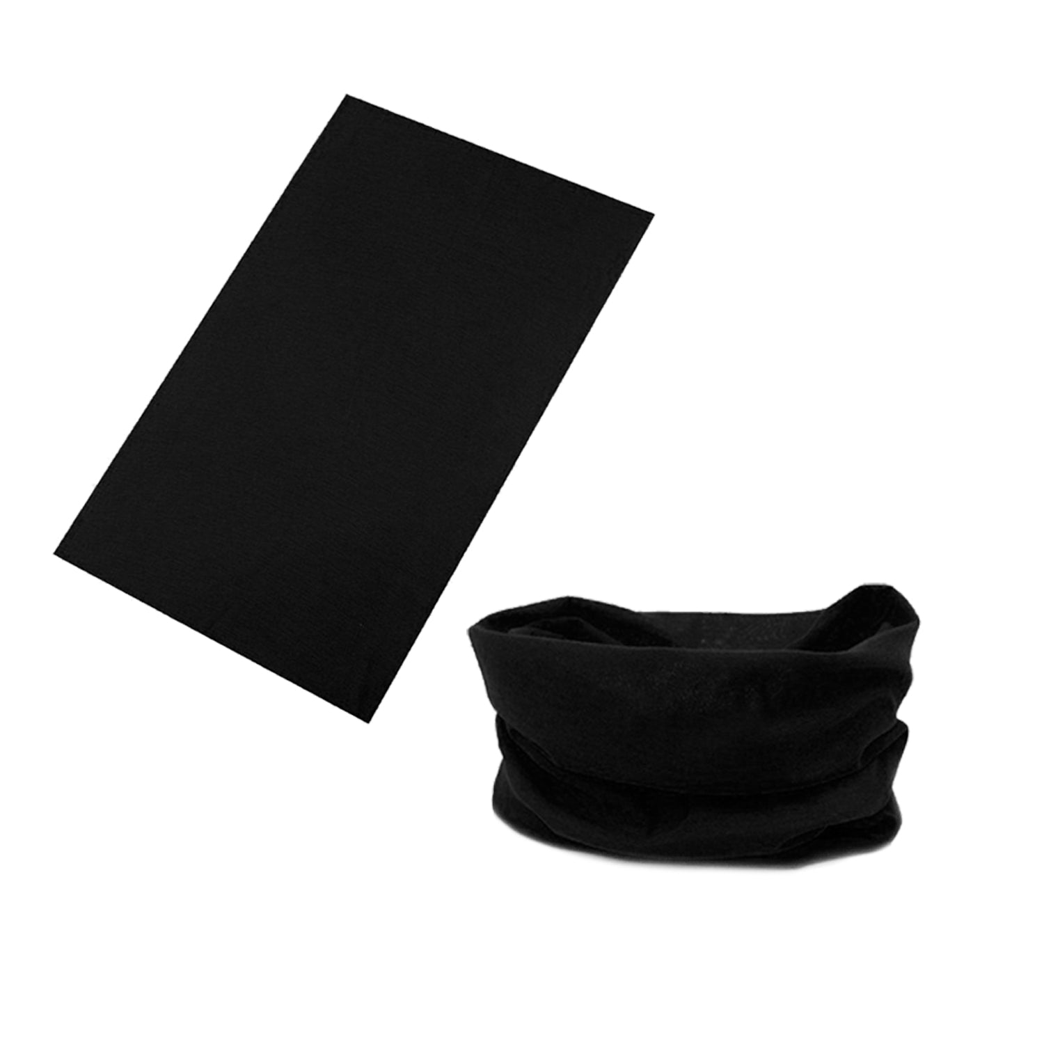 Seamless Tube Bandana Head Scarf Face Cover Mask Gaiter Ski Snow in Black 5