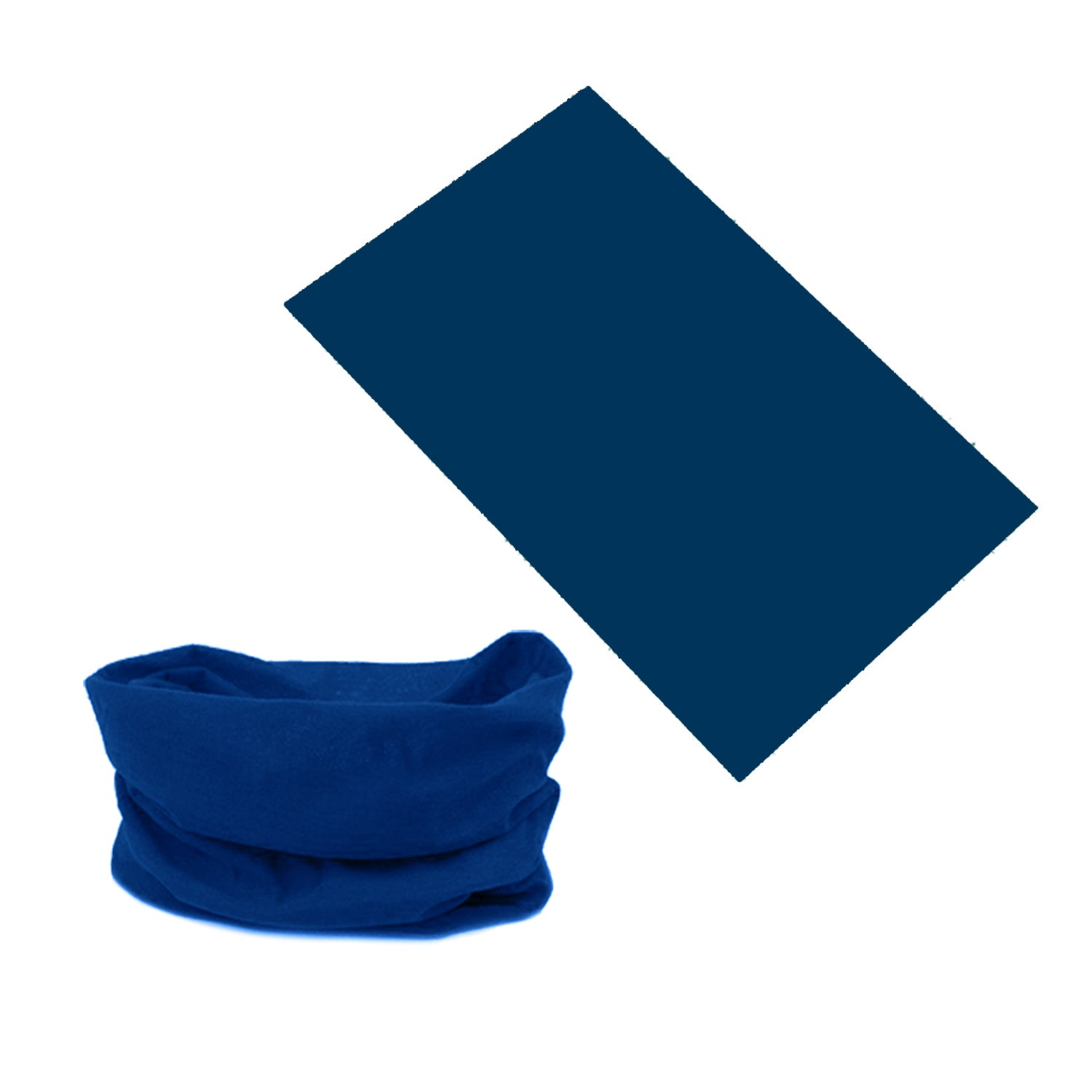 Seamless Tube Bandana Head Scarf Face Cover Mask Gaiter Ski Snow in Navy 3