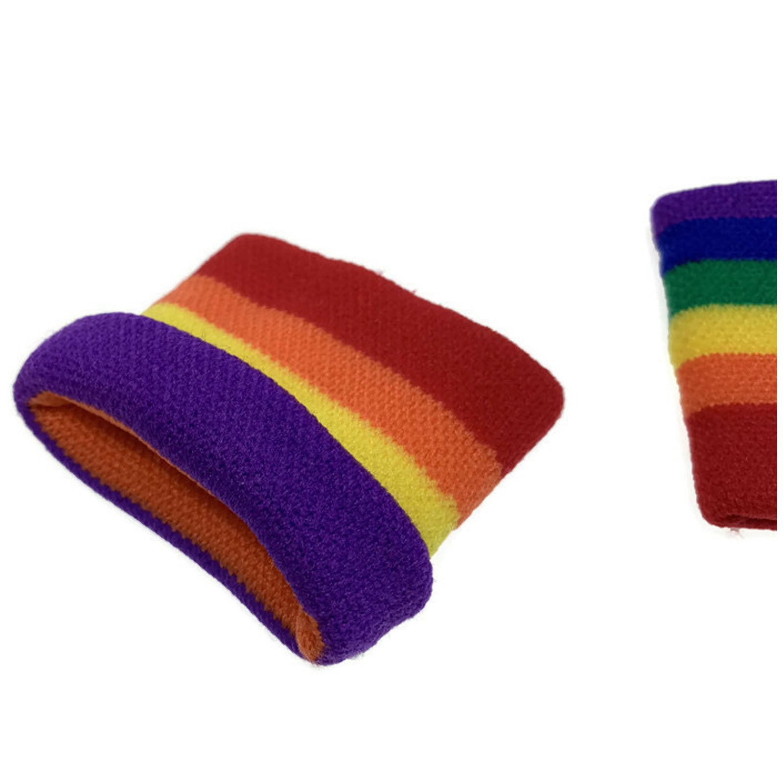 2x RAINBOW WRISTBANDS Gay Lesbian Pride LGBT Mardi Gras Party 4