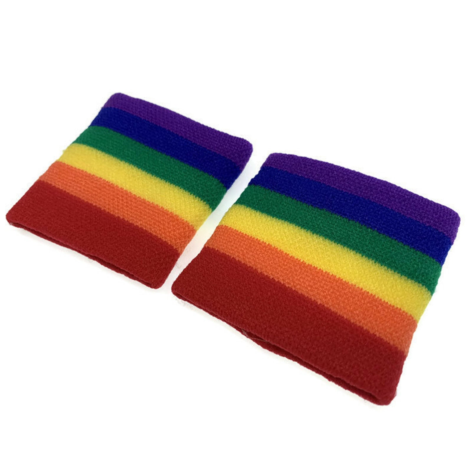 2x RAINBOW WRISTBANDS Gay Lesbian Pride LGBT Mardi Gras Party 5