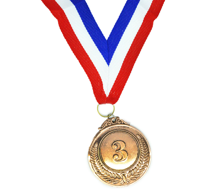 Set of 3 Gold Silver Bronze Medals Sports Day Awards School Events Olympics Parties 6