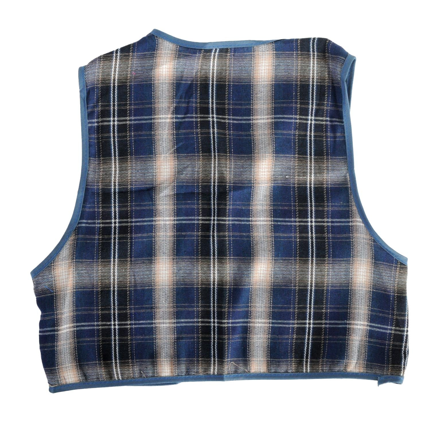 Childrens Blue Checkered Party Costume Vest Boys Kids Victorian, Cowboy or 1920s Style 3