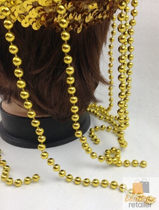 CLEOPATRA HEADPIECE Egyptian Beaded Headband Headdress Fancy Costume Sequin 6