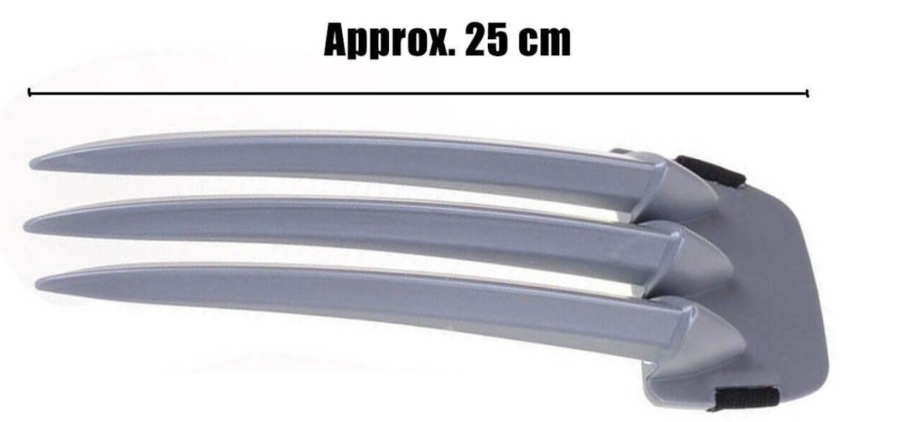 1x X-Men Wolverine Claws Action Figure Toy Plastic Hand Accessory Party Halloween 3