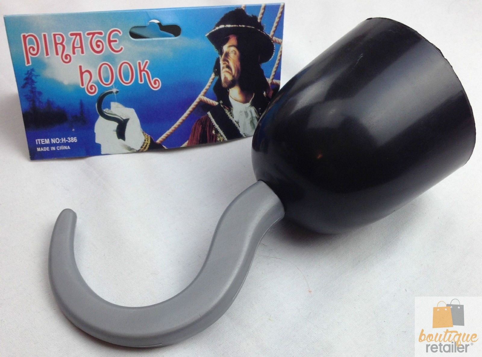 PIRATE HOOK Captain Hand Halloween Fancy Dress Up Costume Swashbuckler 6