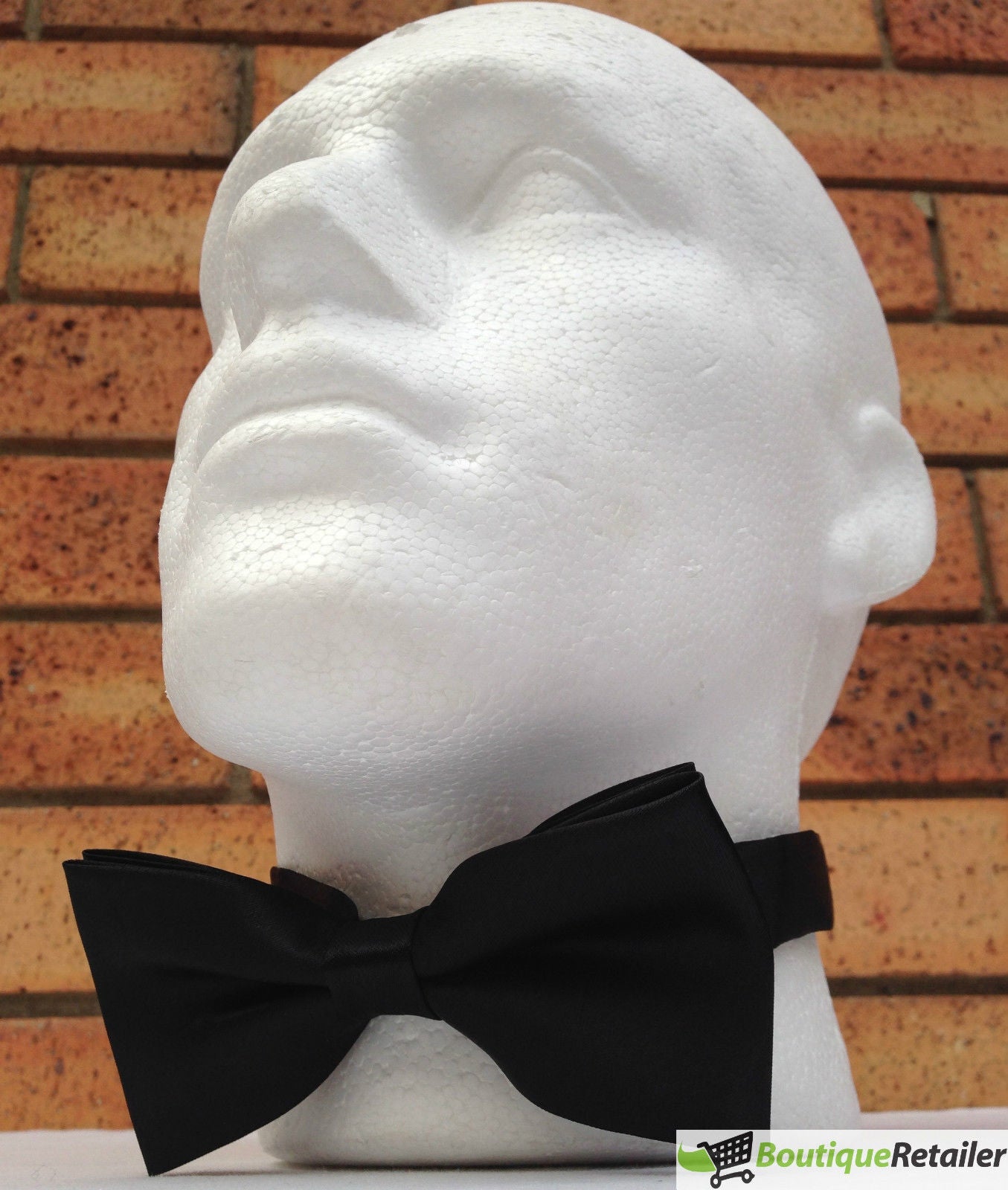 Mens BOW TIE Wedding Tuxedo Formal Bestman Necktie Classic Plain Party  - Black 3