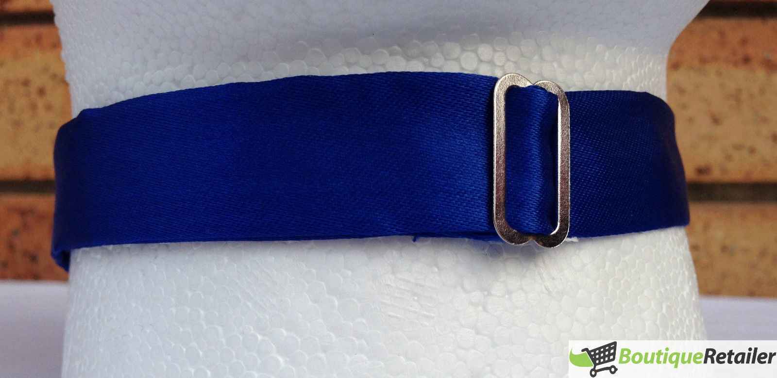 Mens BOW TIE Wedding Tuxedo Formal Bestman Necktie Classic Plain Party Pre-tied - Blue 6