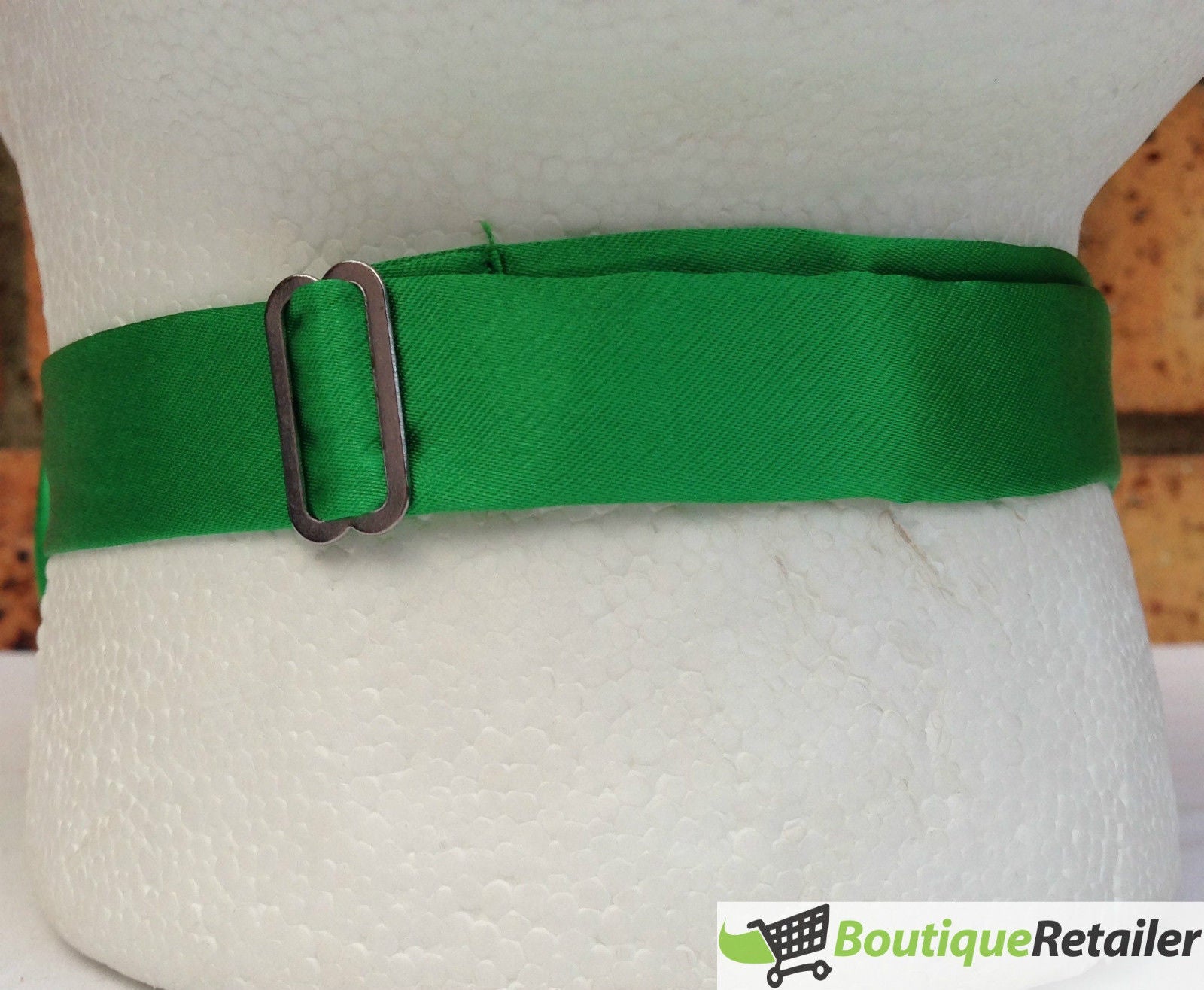 Mens BOW TIE Wedding Tuxedo Formal Bestman Necktie Classic Plain Party  - Green 6
