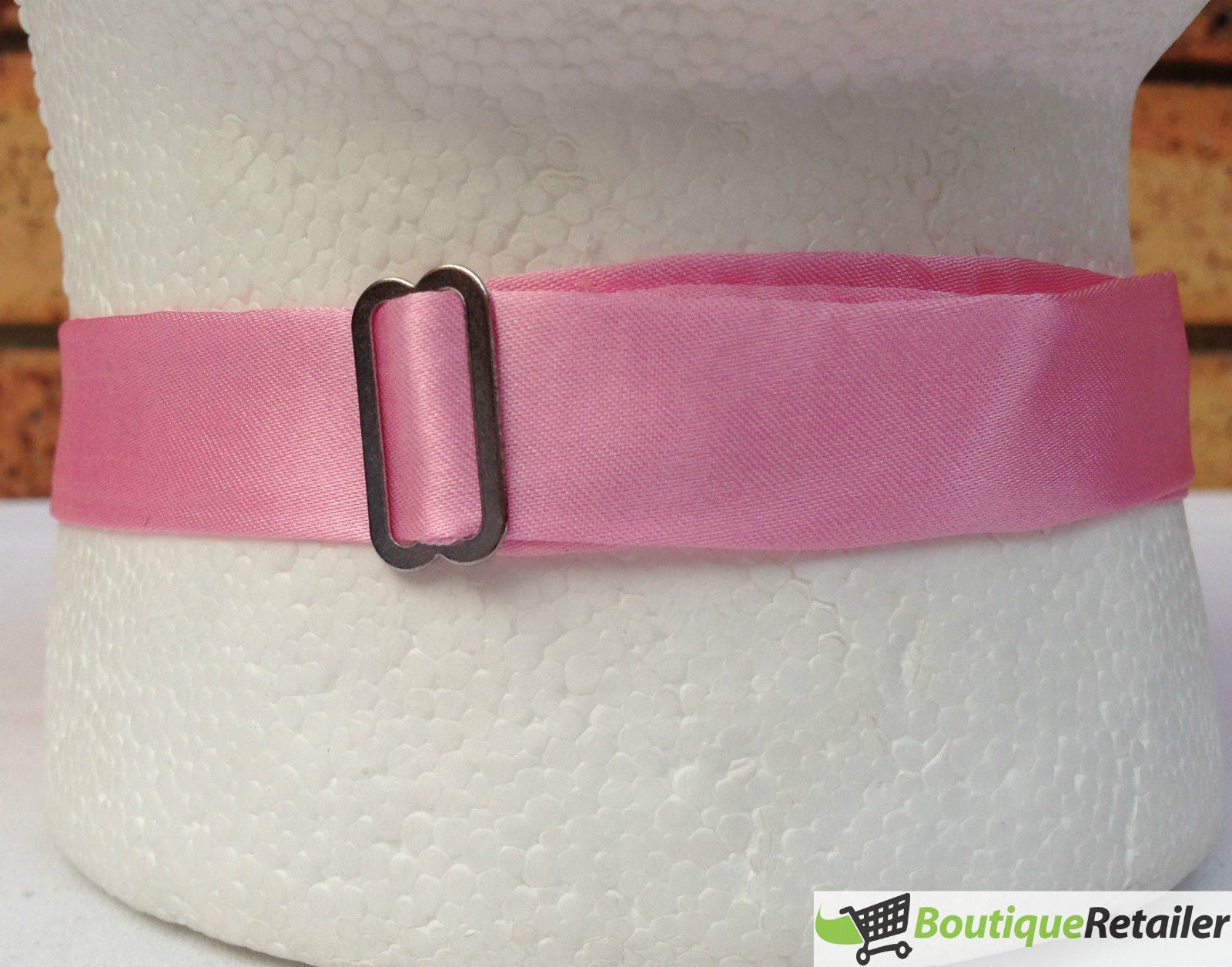 Mens BOW TIE Wedding Tuxedo Formal Bestman Necktie Classic Plain Party  - Light Pink 5