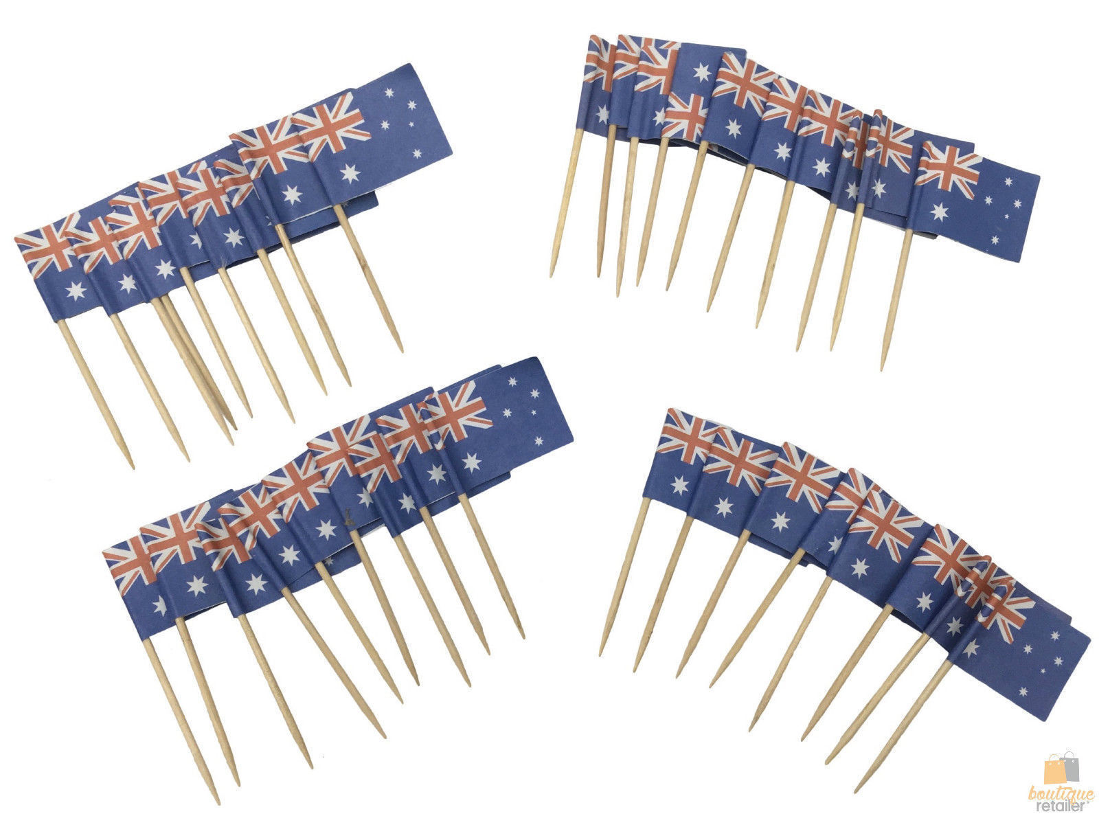 50pcs AUSTRALIA FLAG Food Picks Toppers Australia Day Aussie Party Decoration 5