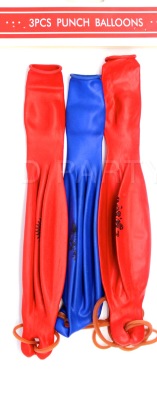 3pcs PUNCH BALLOONS Balloon Party Bag Fillers Pinata Birthday Inflatable 4