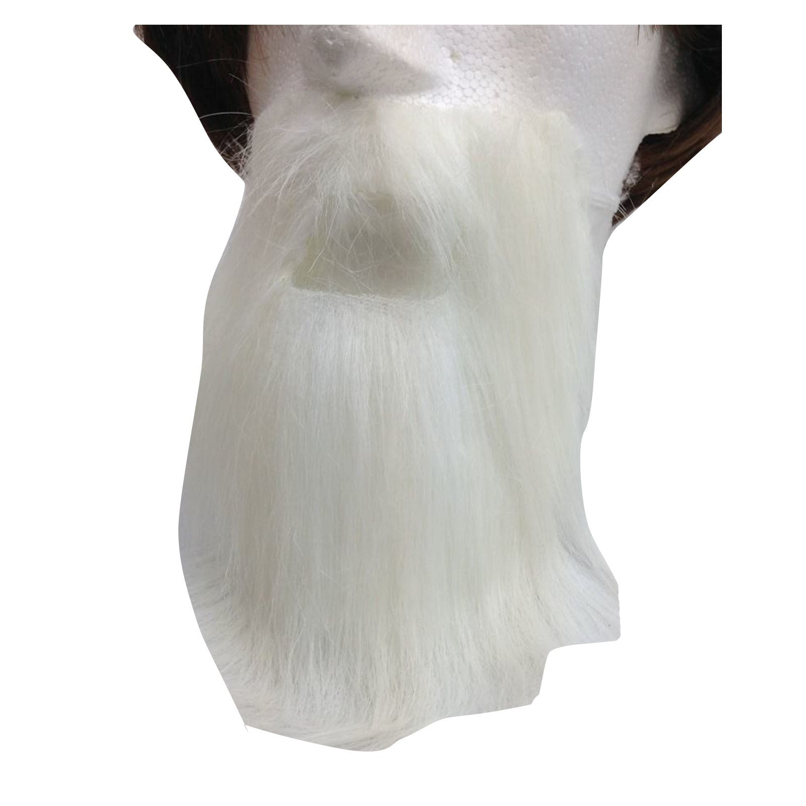 PARTY BEARD Moustache Costume Fancy Dress Mustache Halloween Fake Facial Hair - White 4