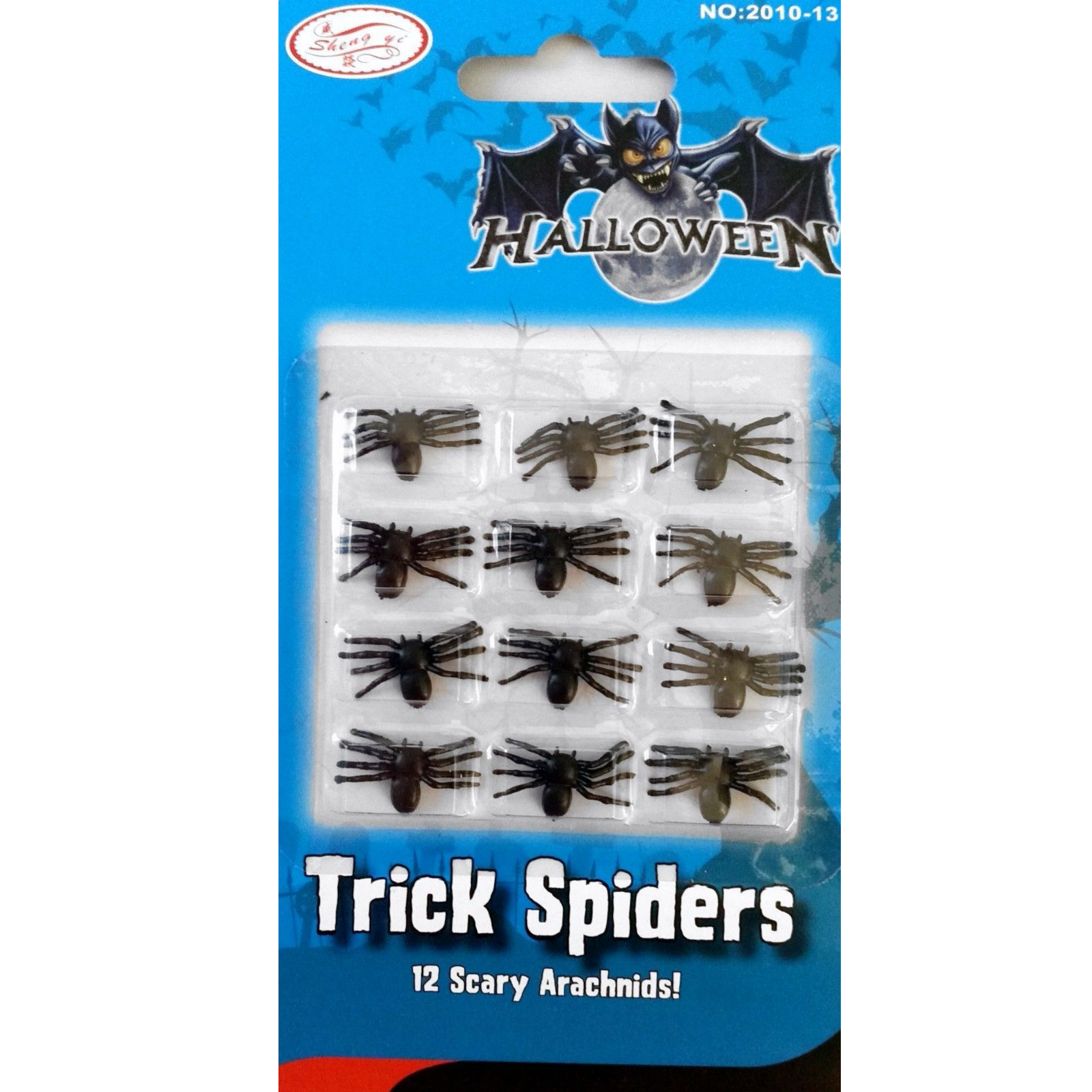 MINI FAKE SPIDERS Trick Halloween Scary Arachnids Joke Prank Small Gag Toy Bug 6