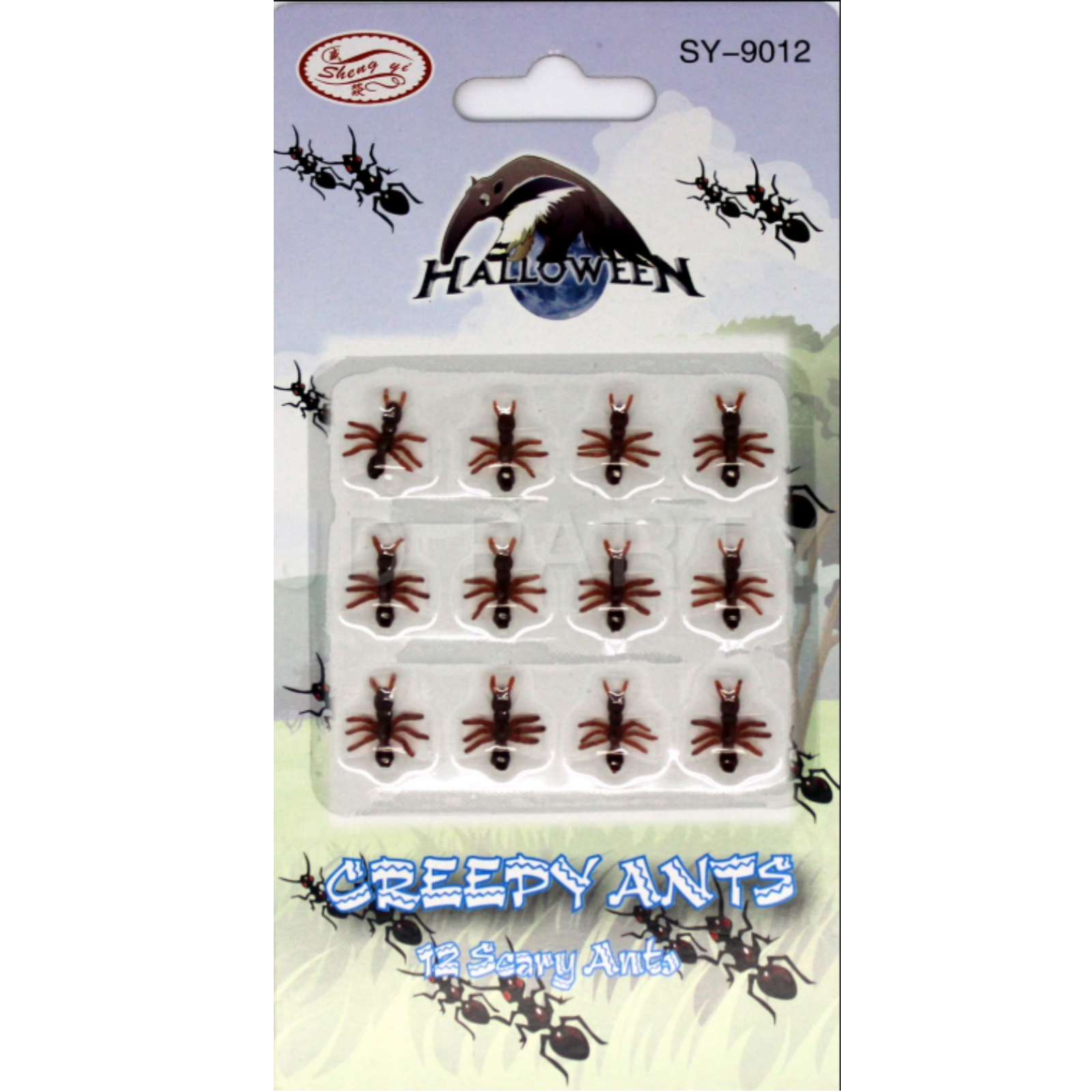MINI FAKE ANTS Trick Halloween Scary Creepy Joke Prank Small Gag Toy Bug - 12 Ants 3