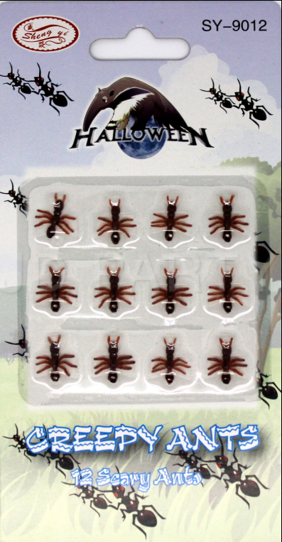 MINI FAKE ANTS Trick Halloween Scary Creepy Joke Prank Small Gag Toy Bug - 60 Ants 4