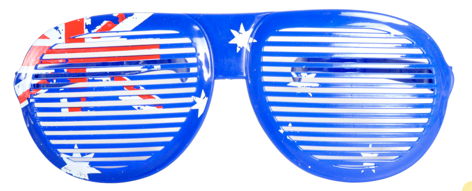 Jumbo Party Costume Glasses  - Australian Flag Design - Wayfarer Oversized 26cm Wide 3