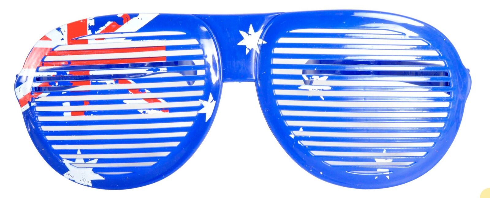 12x Jumbo Party Costume Glasses  - Australian Flag Design - Wayfarer Oversized 26cm Wide 4
