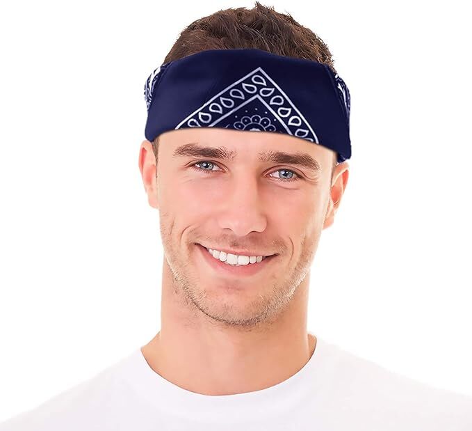 20x BANDANA Paisley 100% COTTON Head Wrap Durag Bandanna Scarf Mask BULK - Assorted Colour Pack 3