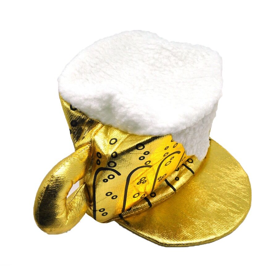 Gold Beer Novelty Hat – Fun Party Costume for Australia Day, St. Patrick’s Day, Oktoberfest 3
