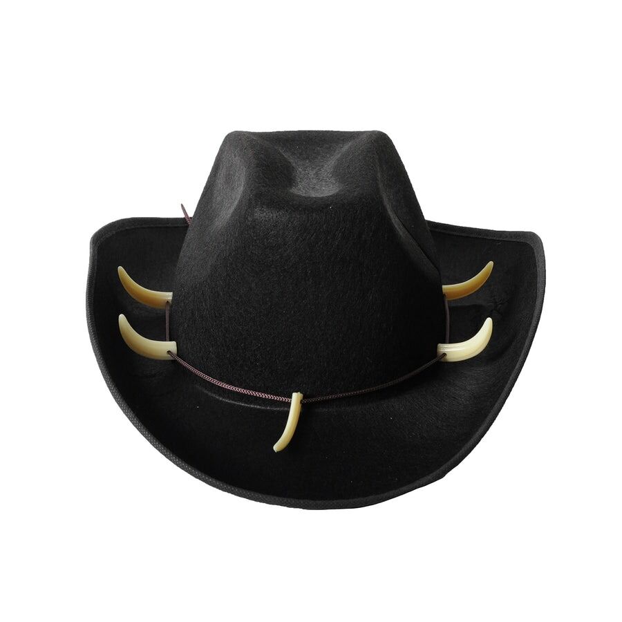 Crocodile Dundee-Style Black Cowboy Hat – Adjustable Chin Cord for Outback & Western Themes 3
