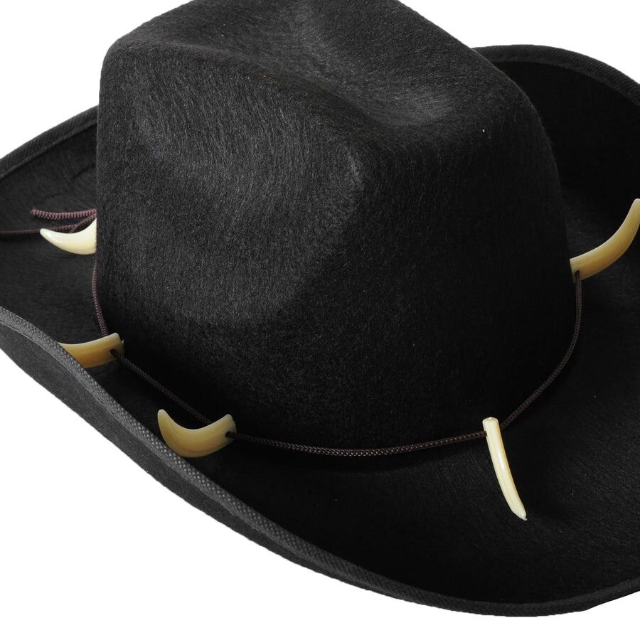 Crocodile Dundee-Style Black Cowboy Hat – Adjustable Chin Cord for Outback & Western Themes 4