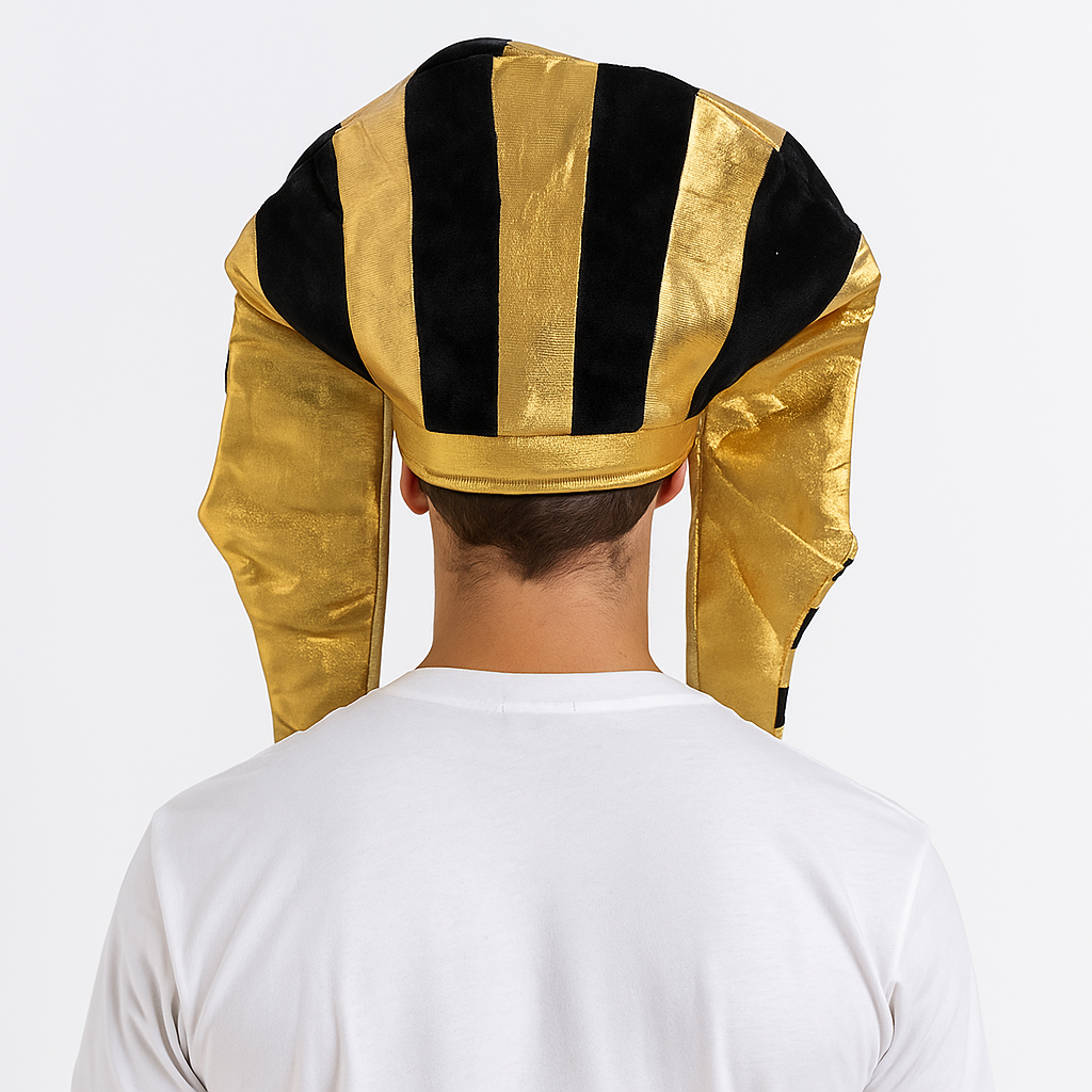 EGYPTIAN PHARAOH HAT King Costume Party Ancient Fancy Dress Halloween Pharoah 4